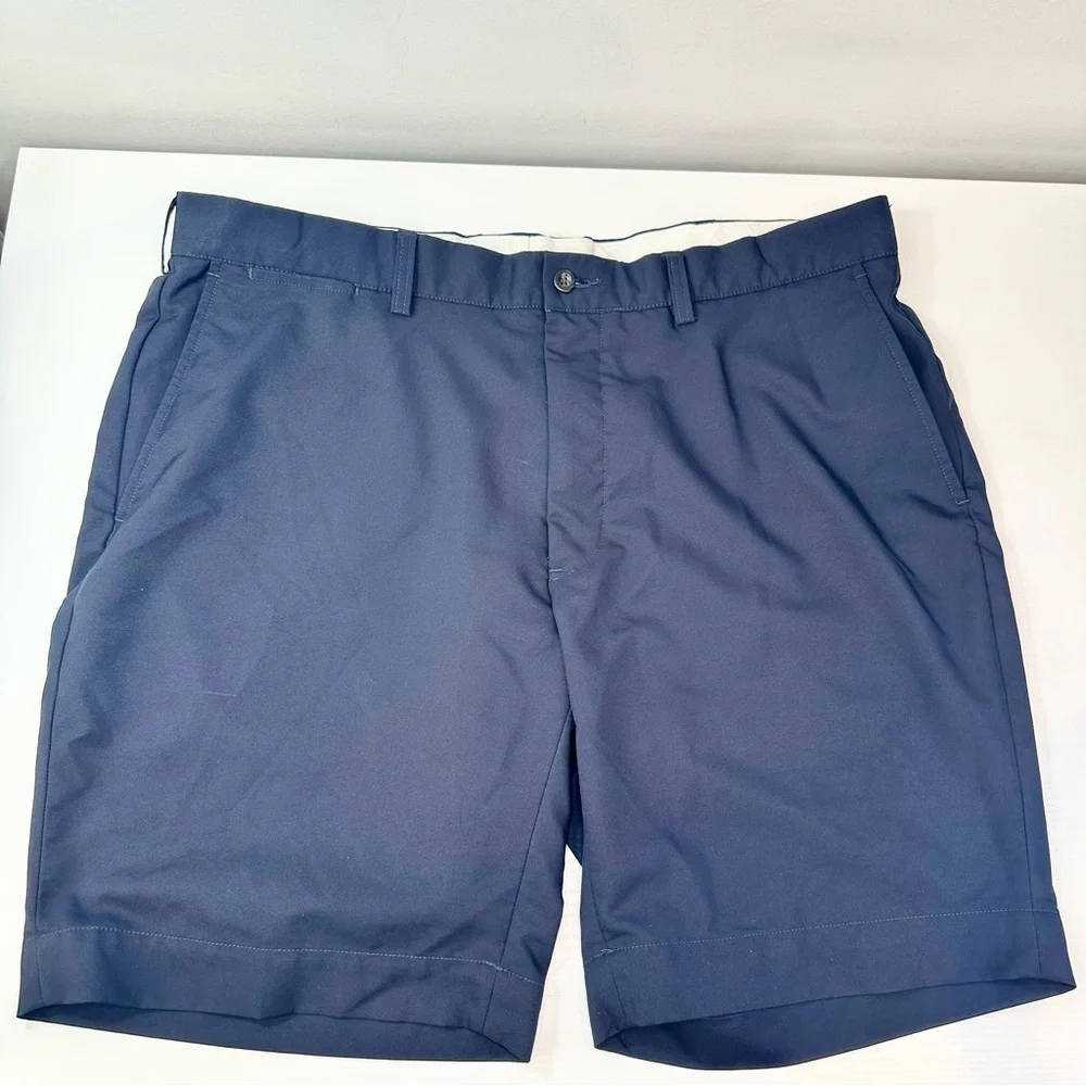 Polo Ralph Lauren Classic Fit Flat Front Shorts, Navy Blue, 36 Waist